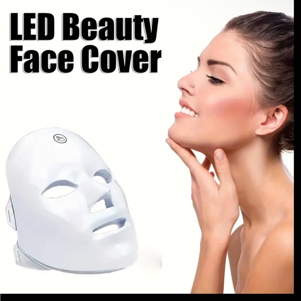 LED 7 Color Portable Skincare Facial Beauty Mask USB rechargeable NIB